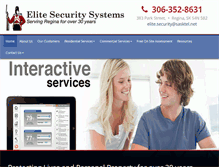 Tablet Screenshot of elitesecurity.ca